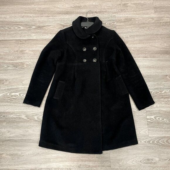 Hatch Maternity Women's Black Long Sleeve Swing Trench Coat Size M - Picture 1 of 10